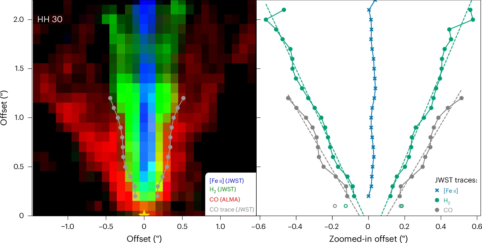 JWST nested disk wind structure
